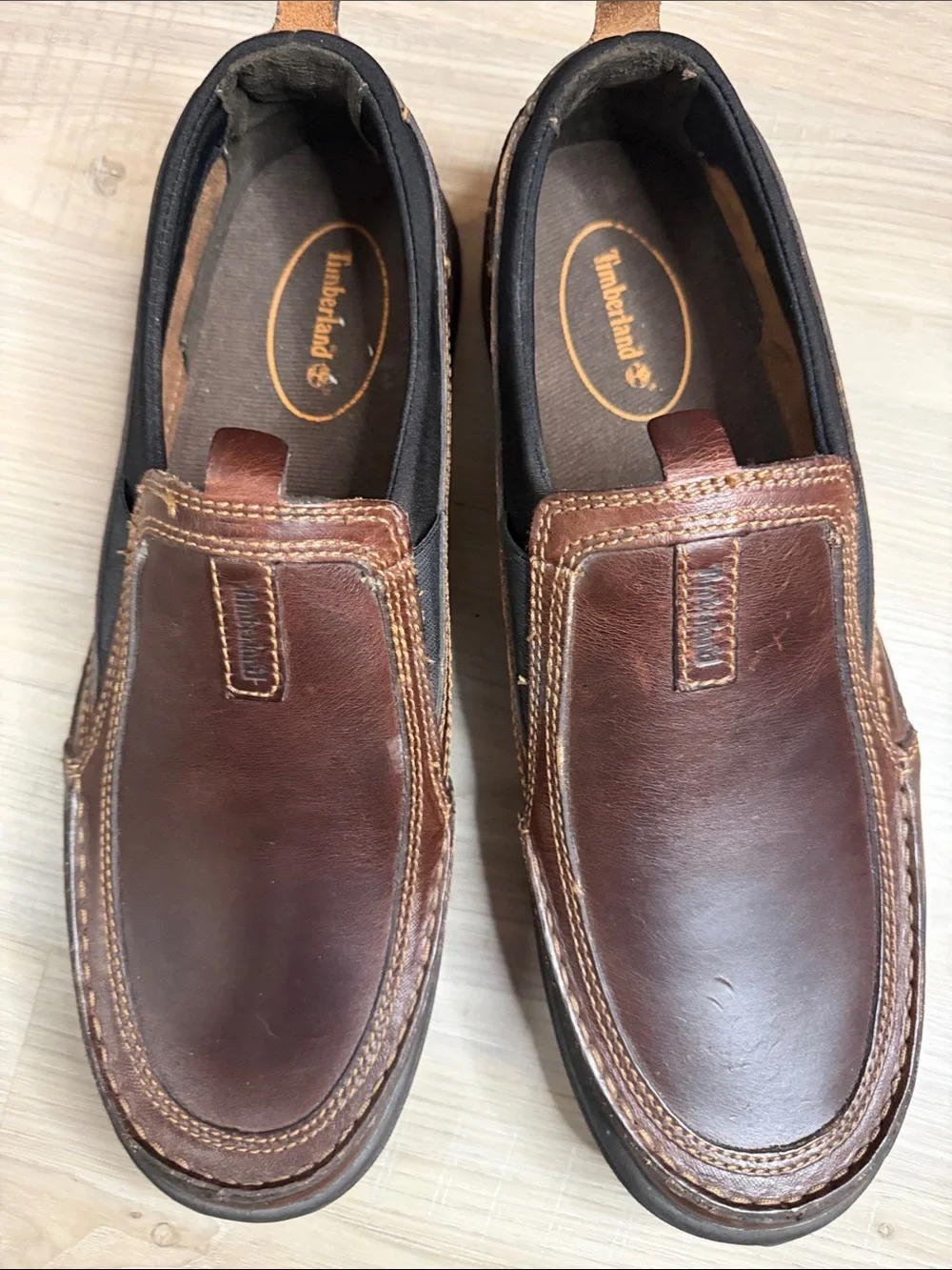 Timberland Brown Leather Ryan Springs Slip On Loafers.  Sz 13M